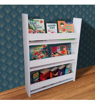 Montessori Kitaplık Eğitici Çocuk Kitaplığı Bebek Odası Kitaplığı TLPK01S (Beyaz)