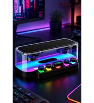 Jrl Z6 RGB Işıklı Kablosuz Bluetooth Hoparlör - Mekanik Klavye Tuşlu, Speaker