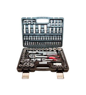 108 Parça 1/4inç ve 1/2inç 6pt CR-V Bits ve Lokma Seti