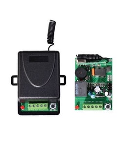 1 Kanal 12V 433MHz RF Alıcı Verici Garaj Kapı Kontrol Sistemi + 2 Kumanda  Uzaktan Kumandalı Garaj Açma Sistemi