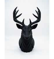 MYCRAFT3D Geometrik Geyik Büst Heykel 3D Baskı Pla Modern Dekoratif Obje 25X15 cm Masaüstü Ev Ofis Dekoru