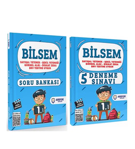 Ardışık Yayınları 1.Sınıf Bilsem Soru Bankası ve Deneme Seti 2 Kitap