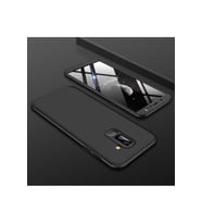Samsung Galaxy A6 Plus 2018 Uyumlu Kılıf Zore Ays Kapak (Siyah)