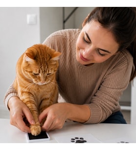 Evcil Hayvan Pati İzi Seti - Toksik Olmayan Mürekkepsiz Baskı Kiti (Kedi ve Köpek için uygun)