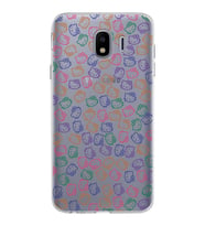 Samsung Galaxy J4 Kapak Hello Kitty Tasarımlı Şeffaf Silikon Kılıf