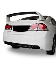 Honda Civic FD6 (2006-2011) Mugen Arka Tampon Eki - Difüzör (Plastik)