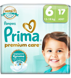 Bebek Bezi Premium Care 6 Numara 17 Adet