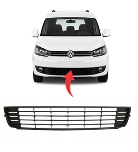 Vw Caddy Ön Tampon Orta Izgara Kromsuz 2011-2015 1T0853677C