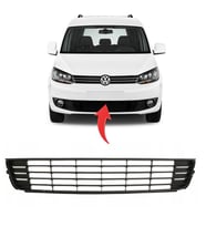 Vw Caddy Ön Tampon Orta Izgara Kromsuz 2011-2015 1T0853677C