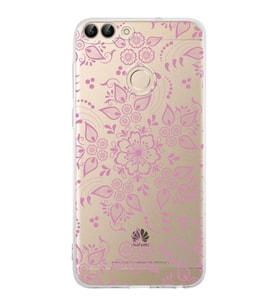 Huawei P Smart  Kamera korumalı Kapak Nostalji Desen Tasarımlı  Şeffaf Kılıf