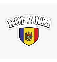 Romanya Taraftarları Çıkartması 19cm Araba Sticker Etiket
