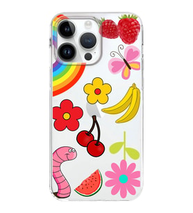 PrintiFy Apple  iPhone 14 Pro Max ile Uyumlu 1mm Slim Fit Water Color 5 Baskılı Şeffaf  Kılıf