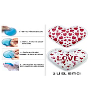 SIA 2 ADET KALPLİ CEP SOBASI,EL ISITICI,SICAK SU TORBASI PVC 9cm