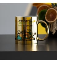 Coğrafya Öğretmenine Hediye Gold Kupa Bardak
