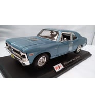Maisto 1970 Chevrolet Nova SS Mavi 1:18 Model Araba