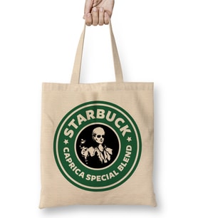 Battlestar Galactica Starbuck Caprica Special Blend Coffe Bez Çanta Uzun Saplı