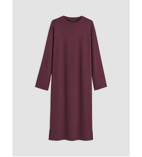 LCW Modest Bordo A Kesim Sweat Elbise