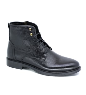 TrendyShose CPR-22283 M Ortopedik Hakki Deri Konfor Rahat Taban Bot (Siyah)