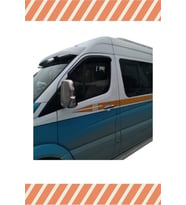 Mercedes Sprinter 2007-2019 2'li Mügen Tip Cam Rüzgarlığı