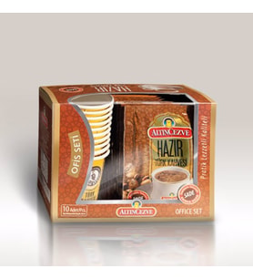 Altıncezve Ofis Seti  Hazır Türk Kahvesi Sade (Şekersiz) 10' lu Paket (10 Adet x 7 Gr)