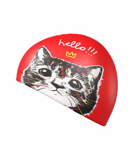 MAD WAVE KEDİ VE KÖPEK DESENLİ SİLİKON ÇOCUK BONESİ 6-12 YAŞ