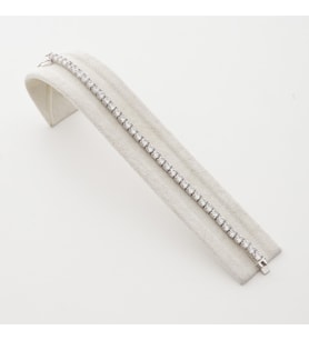 3.5mm Taşlı Su Yolu Gümüş Bileklik