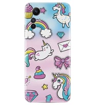 Xiaomi Redmi Note 12S Kılıf Silikon Desen Özel Seri Unicorn Mektup 1800