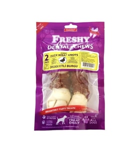 Freshy Jumbo Duck Wrap Knots Ördek Etli Burgu Kemik Köpek Ödülü 15 Cm 2 Adet (STD)