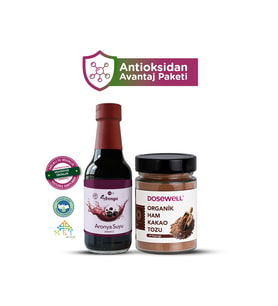 Mor Aronya Suyu 250 ml & Organik Ham Kakao 140 gr (2'li Antioksidan Avantaj Paketi)