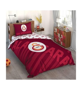 Galatasaray Kırmızı Logo Tek Kişilik Lisanslı Nevresim Takımı