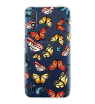 PrintiFy Samsung Galaxy A01 ile Uyumlu Water Color 2  Kamera Korumalı Şeffaf  Kılıf