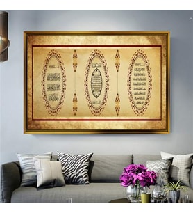Altın Çerçeveli dekoratif tablo l996 (Gold)