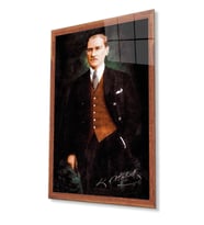 Atatürk Cam Tablo 4 mm Dayanıklı Temperli Cam