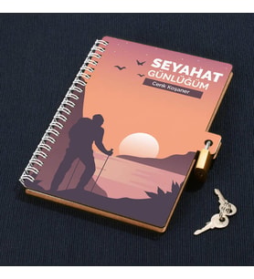 Seyahat Günlüğü Kilitli Defter