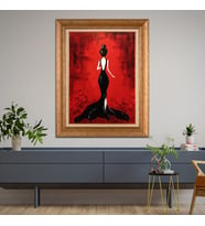 Altın Varaklı Paspartulu Çerçeveli  Tablo n5s957