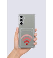 Samsung Galaxy A16 Kartlıklı Aşk Sinyali Desenli Kılıf - GLST8234-1339