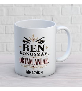 Kişiye Özel Motivasyon Tasarımlı İnanırsan Yaparsın İsimli Seramik Kupa