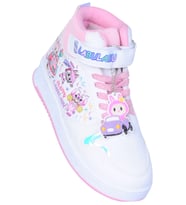 Prokids 4444 Beyaz Cırtlı Boğazlı Kız Çocuk Spor Ayakkabı