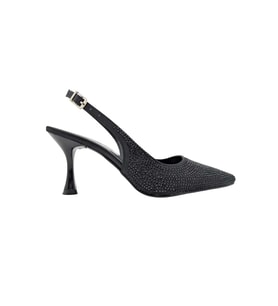 Christine  Taşlı Arkası Açık Stiletto - Christine - SİYAH - 39