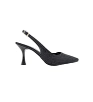 Christine  Taşlı Arkası Açık Stiletto - Christine - SİYAH - 39