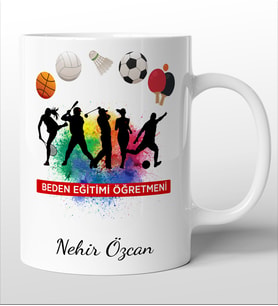 Beden Eğitimi Öğretmenlerine Özel Kişiselleştirilebilir Kupa Bardak. 2