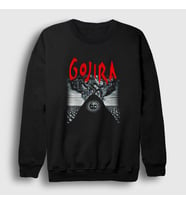 Presmono Unisex Siyah Magma Gojira Sweatshirt 53190tt