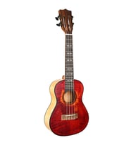 Dmx Guitars Flame Series Concert Ukulele (Cherry Flame)