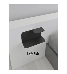 Modern Minimalist Yüzen Gece Sehpası-Yüzen Başucu Sehpası-Kitaplıklı Modern Gece Sehpası-Duvar Rafı