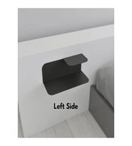 Modern Minimalist Yüzen Gece Sehpası-Yüzen Başucu Sehpası-Kitaplıklı Modern Gece Sehpası-Duvar Rafı (Siyah)