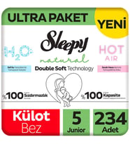 Sleepy 5 Beden Külot Bez Natural Double Soft Ultra Paket 78x3 234 Adet