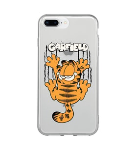 Iphone 7 Plus / 8 Plus Uyumlu Garfield Desenli Şeffaf Telefon Kılıfı