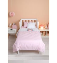 Lucky Pembe Punch Nakışlı %100 Pamuklu Bebek Nevresim Takımı