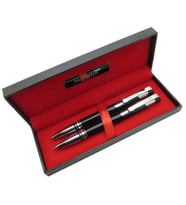 Signator® T607 Siyah Krom Tükenmez Kalem + Versatil Kalem Seti  İsme Özel Kalem  Hediyelik Kalem (Karışık)