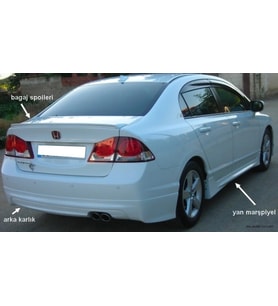 Honda Civic Uyumlu Fd6 Mugen Arka Ek
